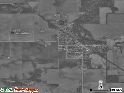 Zip code 47983 satellite photo by USGS