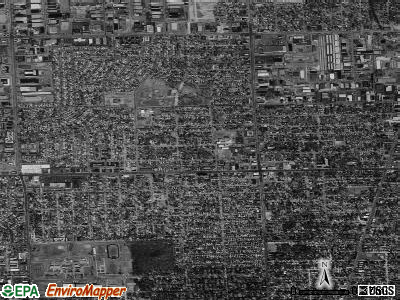 Zip code 48017 satellite photo by USGS