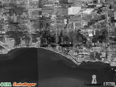 Zip code 48023 satellite photo by USGS