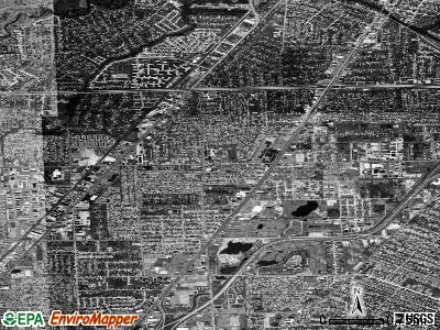 Zip code 48035 satellite photo by USGS