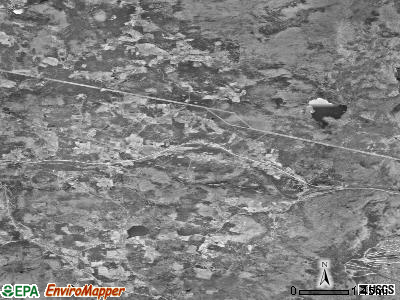 Zip code 05758 satellite photo by USGS