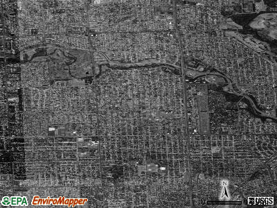 Zip code 48127 satellite photo by USGS