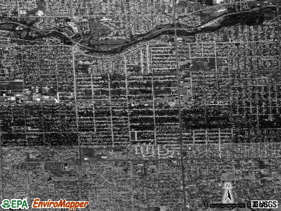 Zip code 48135 satellite photo by USGS