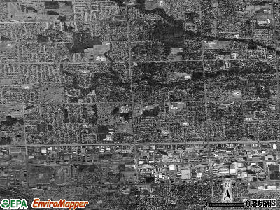Zip code 48154 satellite photo by USGS