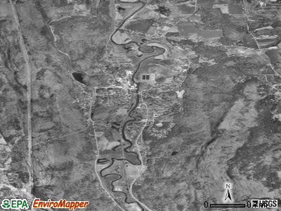 Zip code 05765 satellite photo by USGS