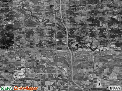 Zip code 48164 satellite photo by USGS