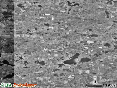 Zip code 48169 satellite photo by USGS