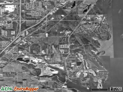 Zip code 48173 satellite photo by USGS