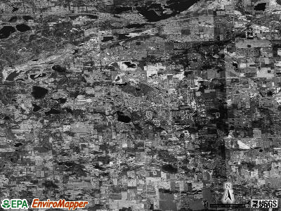 Zip code 48178 satellite photo by USGS