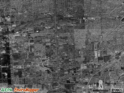 Zip code 48180 satellite photo by USGS