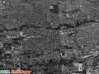 Zip code 48184 satellite photo by USGS