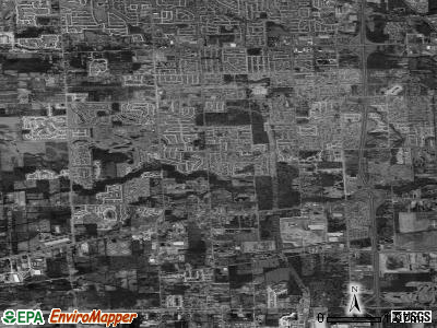 Zip code 48188 satellite photo by USGS