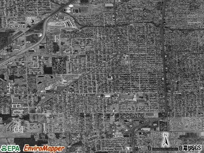 Zip code 48195 satellite photo by USGS