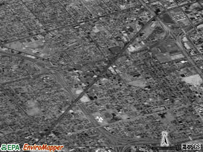 Zip code 48208 satellite photo by USGS