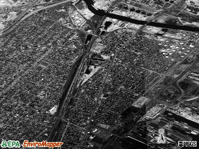 Zip code 48218 satellite photo by USGS