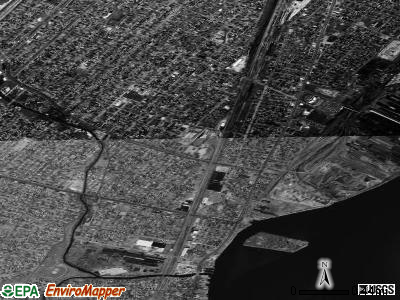 Zip code 48229 satellite photo by USGS