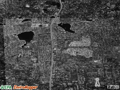 Zip code 48301 satellite photo by USGS