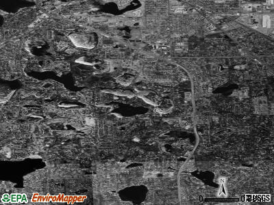 Zip code 48302 satellite photo by USGS