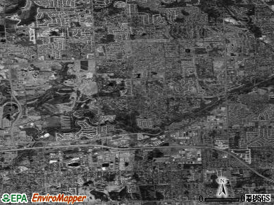 Zip code 48309 satellite photo by USGS