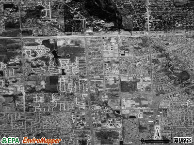 Zip code 48314 satellite photo by USGS