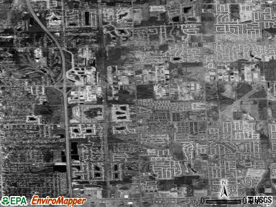 Zip code 48315 satellite photo by USGS