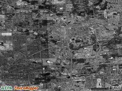 Zip code 48326 satellite photo by USGS