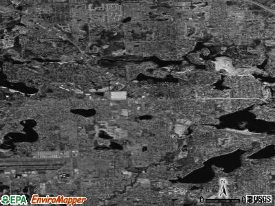 Zip code 48329 satellite photo by USGS