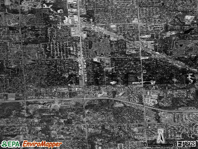 Zip code 48334 satellite photo by USGS