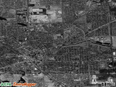 Zip code 48342 satellite photo by USGS