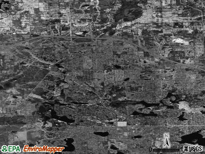 Zip code 48346 satellite photo by USGS