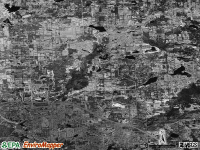 Zip code 48348 satellite photo by USGS