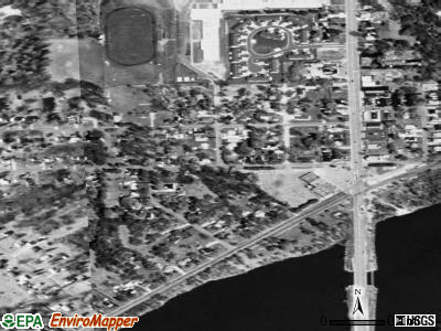 Zip code 48437 satellite photo by USGS