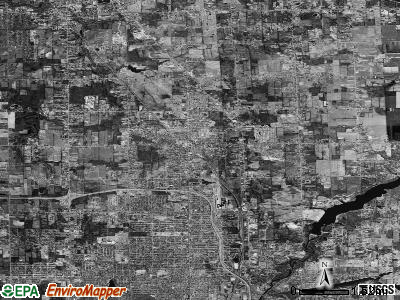 Zip code 48458 satellite photo by USGS