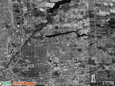 Zip code 48506 satellite photo by USGS