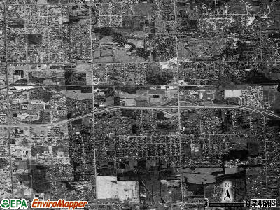 Zip code 48509 satellite photo by USGS