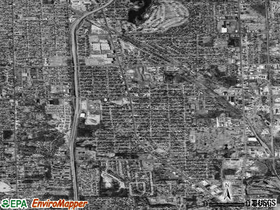 Zip code 48529 satellite photo by USGS