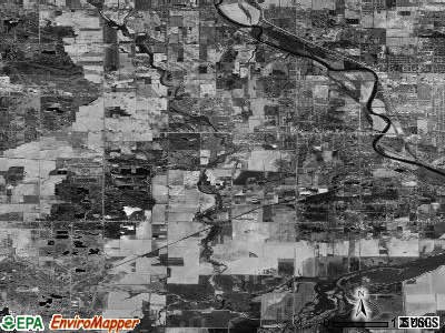 Zip code 48609 satellite photo by USGS