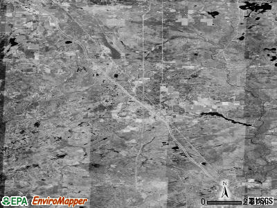 Zip code 48610 satellite photo by USGS