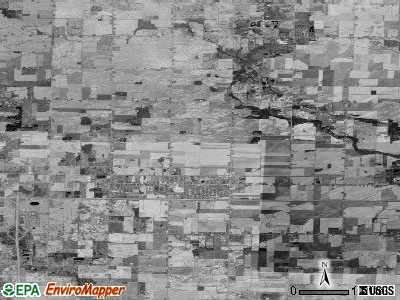 Zip code 48611 satellite photo by USGS