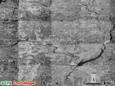 Zip code 48612 satellite photo by USGS
