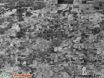 Zip code 48616 satellite photo by USGS
