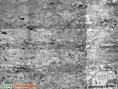 Zip code 48617 satellite photo by USGS