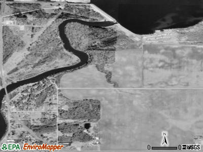 Zip code 48620 satellite photo by USGS