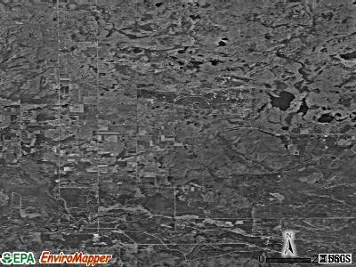 Zip code 48621 satellite photo by USGS