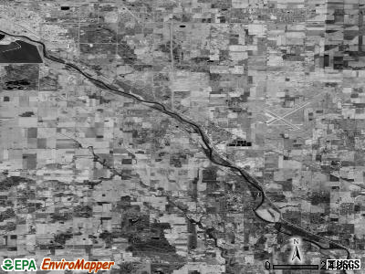 Zip code 48623 satellite photo by USGS