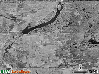 Zip code 48628 satellite photo by USGS