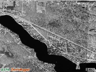 Zip code 48633 satellite photo by USGS