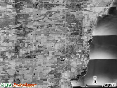 Zip code 48650 satellite photo by USGS