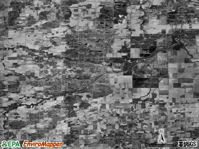 Zip code 48655 satellite photo by USGS