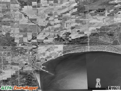 Zip code 48703 satellite photo by USGS